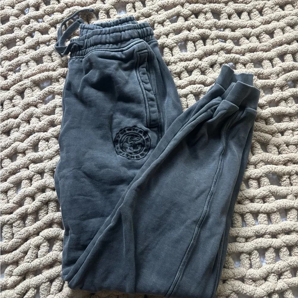 Gymshark Kids Charcoal Black Logo Joggers